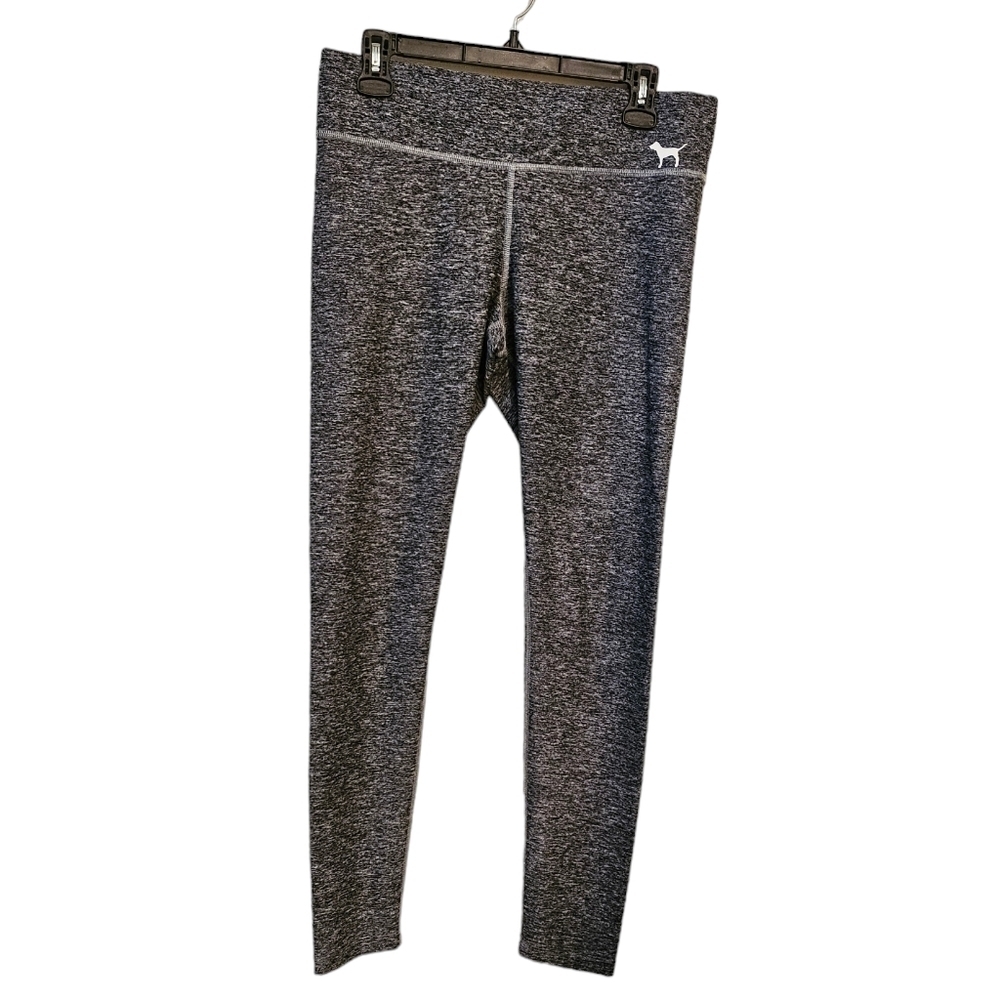 Victoria's Secret Pink Yoga Grey Athletic Leggings Full Length Size M